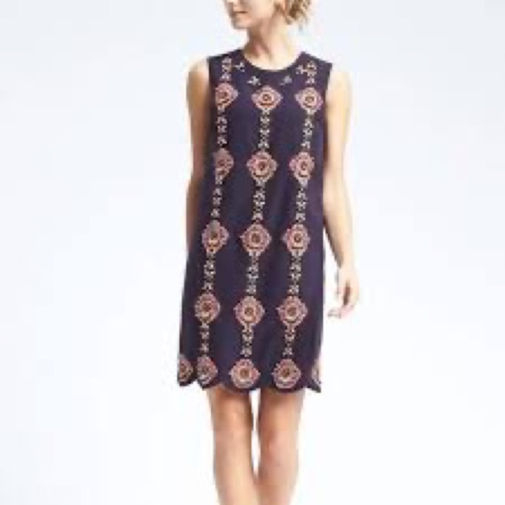 (4 for $20) BANANA REPUBLIC Navy Sheath Dress Sz S